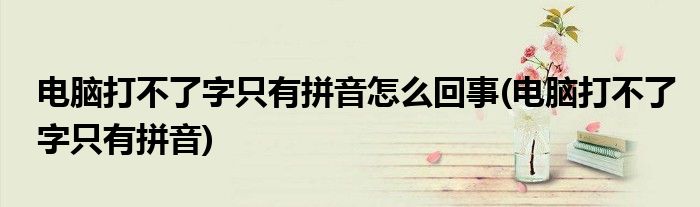 电脑打不了字只有拼音怎么回事(电脑打不了字只有拼音)