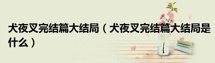 犬夜叉完结篇大结局（犬夜叉完结篇大结局是什么）