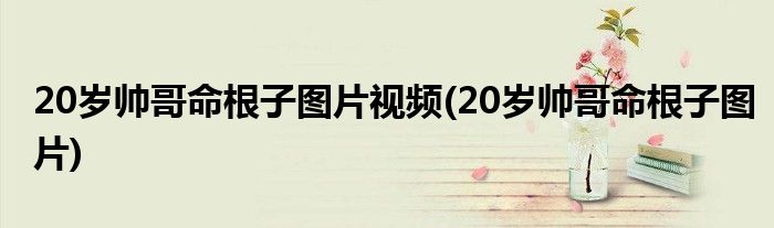 20岁帅哥命根子图片视频(20岁帅哥命根子图片)