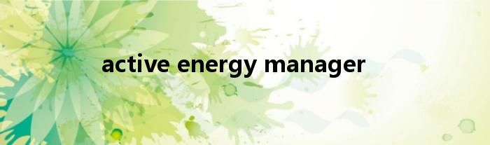 active energy manager