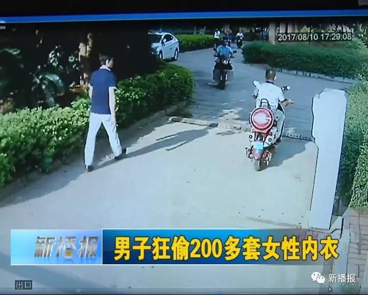 男子狂偷200多套女性内衣