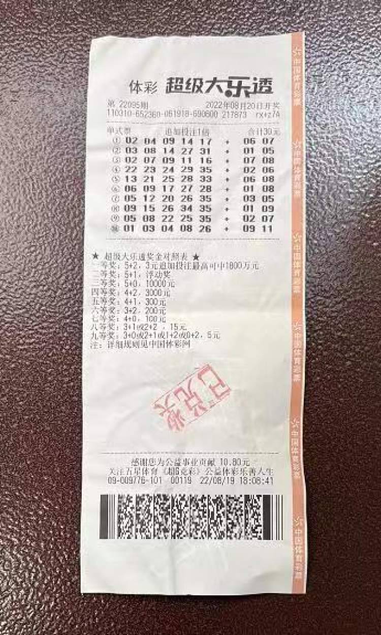 上海男子中1363万元彩票浑然不觉，被店员提醒后才发现