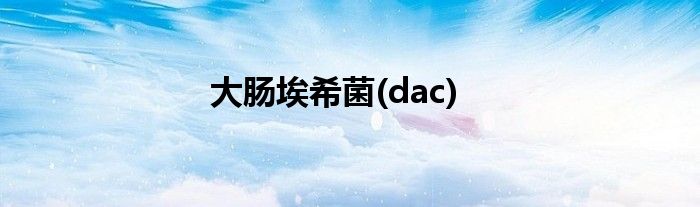 大肠埃希菌(dac)