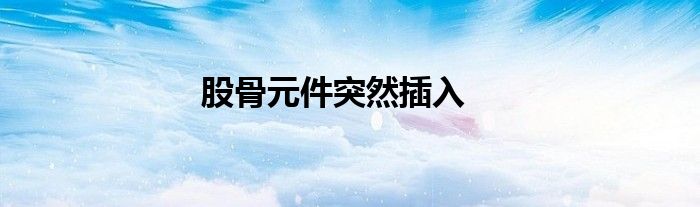 股骨元件突然插入