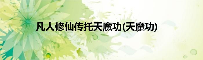 凡人修仙传托天魔功(天魔功)