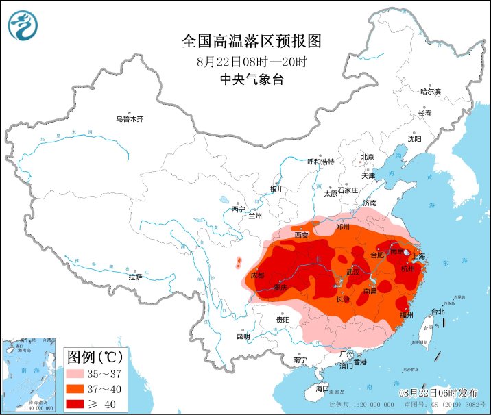 冷空气本周渗透南下，8月24日起南方高温范围缩小、强度减弱