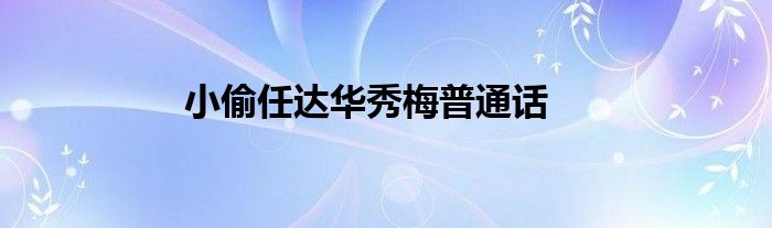 小偷任达华秀梅普通话