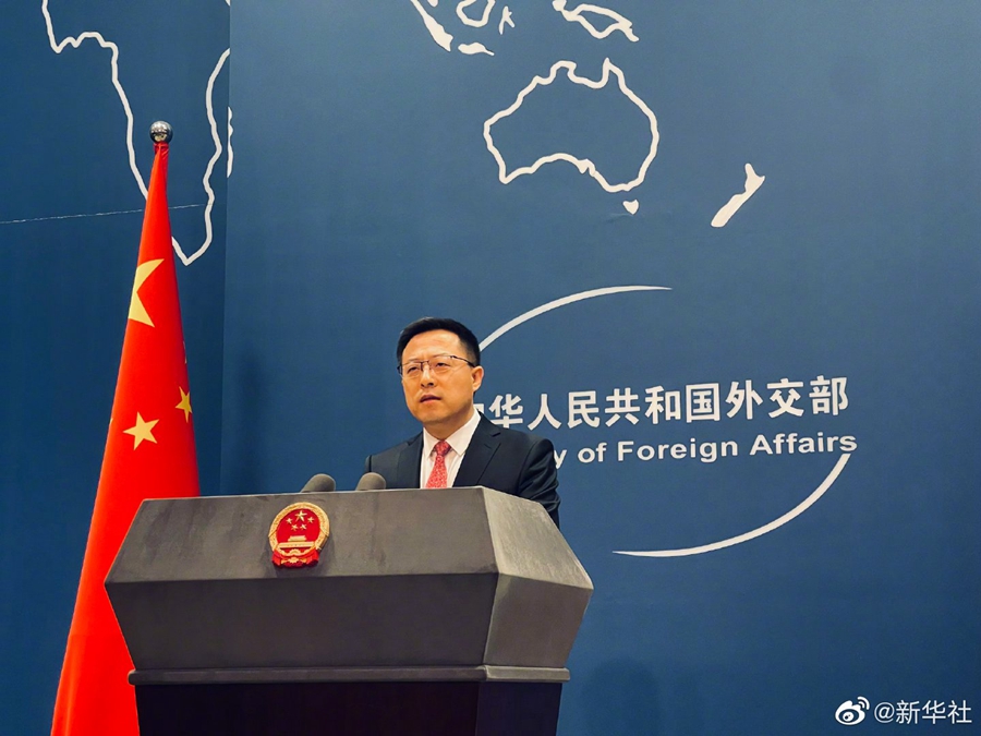 赵立坚说美方不能一面要求中方合作一面制裁中方禁毒部门