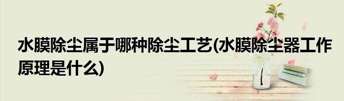 水膜除尘属于哪种除尘工艺(水膜除尘器工作原理是什么)
