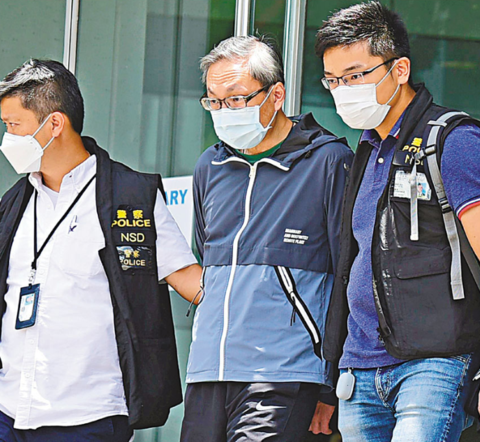 黎智英相关乱港媒体6名前高层拟认罪 被控勾结外国势力