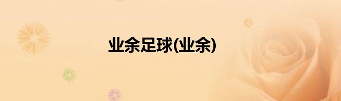 业余足球(业余)
