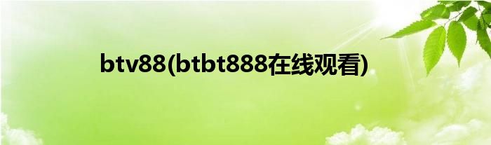 btv88(btbt888在线观看)