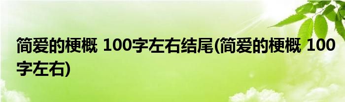 简爱的梗概 100字左右结尾(简爱的梗概 100字左右)