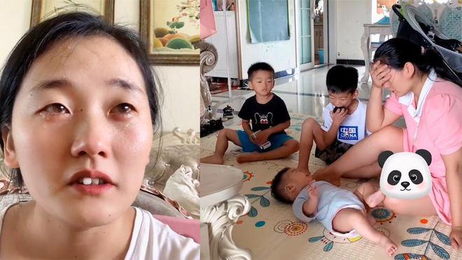 女子连生仨儿子带下楼被气哭：都笑话俺没有闺女，儿子一句话亮了