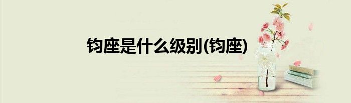 钧座是什么级别(钧座)