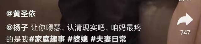 杨子一家三口罕同框，87岁婆婆看黄圣依满眼宠溺，送儿子临期食品