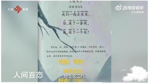专家称读者无法鉴赏贾浅浅的诗 如何看待贾浅浅的诗