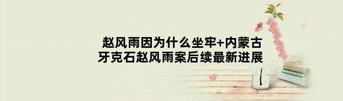 赵风雨因为什么坐牢 内蒙古牙克石赵风雨案后续最新进展