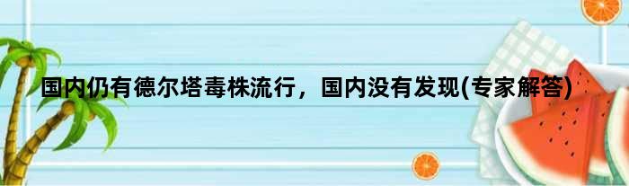 国内仍有德尔塔毒株流行，国内没有发现(专家解答)