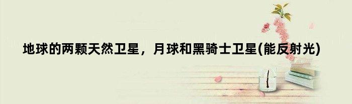 地球的两颗天然卫星，月球和黑骑士卫星(能反射光)