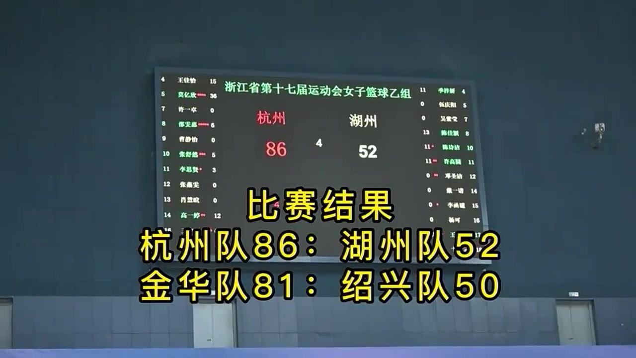 精彩省运 魅力东阳｜省第十七届运动会女子篮球（乙组）比赛在东阳开赛