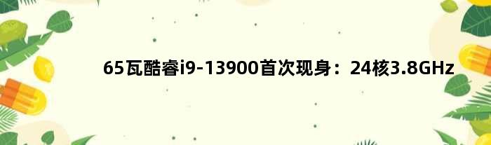 65瓦酷睿i9-13900现身：24核3.8GHz