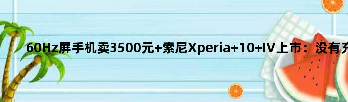 60Hz屏手机卖3500元 索尼Xperia 10 IV上市：没有充电器