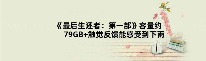 《最后生还者：部》容量约79GB 触觉反馈能感受到下雨