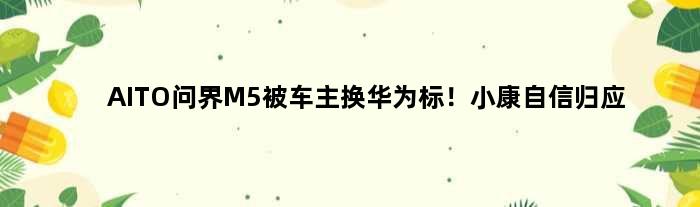 AITO问界M5被车主换“华为”标！小康自信归应