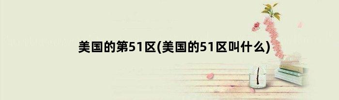 美国的第51区(美国的51区叫什么)