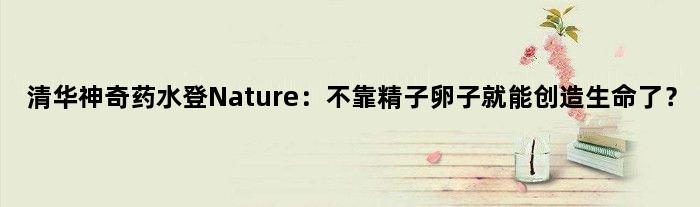 清华“神奇药水”登Nature：不靠精子卵子就能创造生命了？