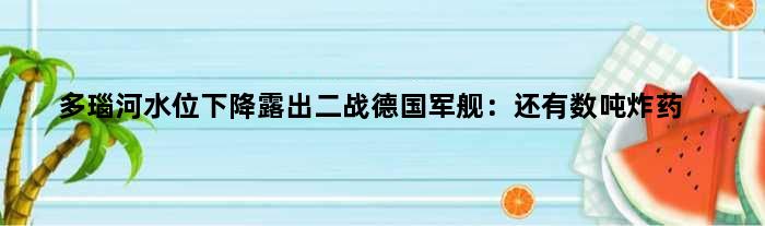 多瑙河水位下降露出二战德国军舰：还有数吨炸药