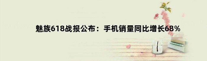 魅族618战报公布：手机销量同比增长68%