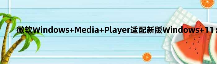 微软Windows Media Player适配新版Windows 11：实用性大增