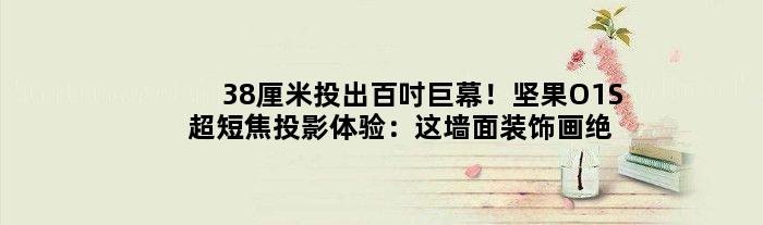 38厘米投出百吋巨幕！坚果O1S超短焦投影体验：这墙面装饰画绝了