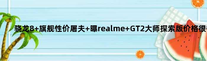 骁龙8+旗舰性价屠夫 曝realme GT2大师探索版价格很香