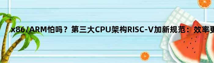 x86/ARM怕吗？第三大CPU架构RISC-V加新规范：效率更高了