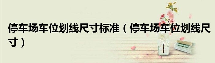 停车场车位划线尺寸(停车场车位划线尺寸标准)