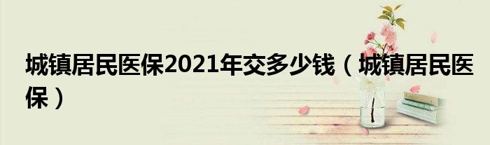 城镇居民医保(城镇居民医保2021年交多少钱)