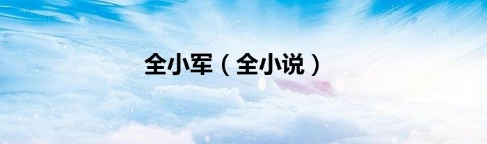 全小说(全小军)