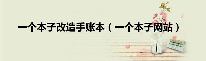 一个本子网站(一个本子改造手账本)