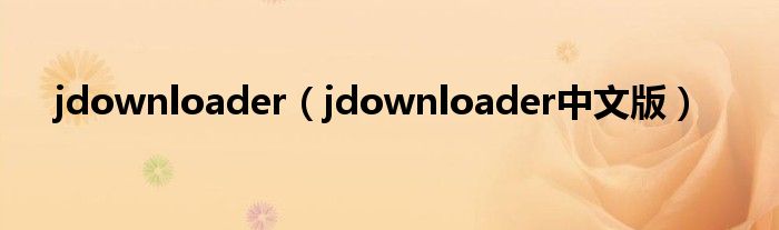 jdownloader中文版(jdownloader)