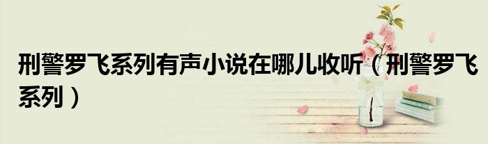 刑警罗飞系列(刑警罗飞系列有声小说在哪儿收听)