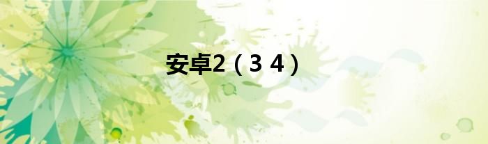 3 4(安卓2)