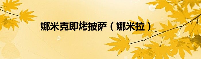 娜米拉(娜米克即烤披萨)