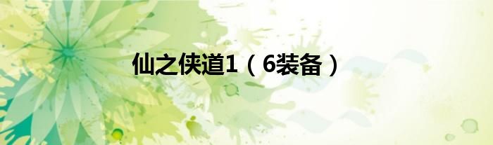 6装备(仙之侠道1)