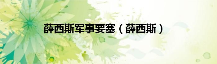 薛西斯(薛西斯军事要塞)