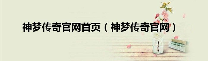 神梦传奇官网(神梦传奇官网首页)