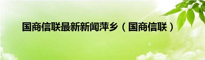 国商信联(国商信联最新新闻萍乡)