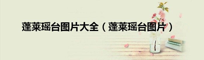 蓬莱瑶台图片(蓬莱瑶台图片大全)